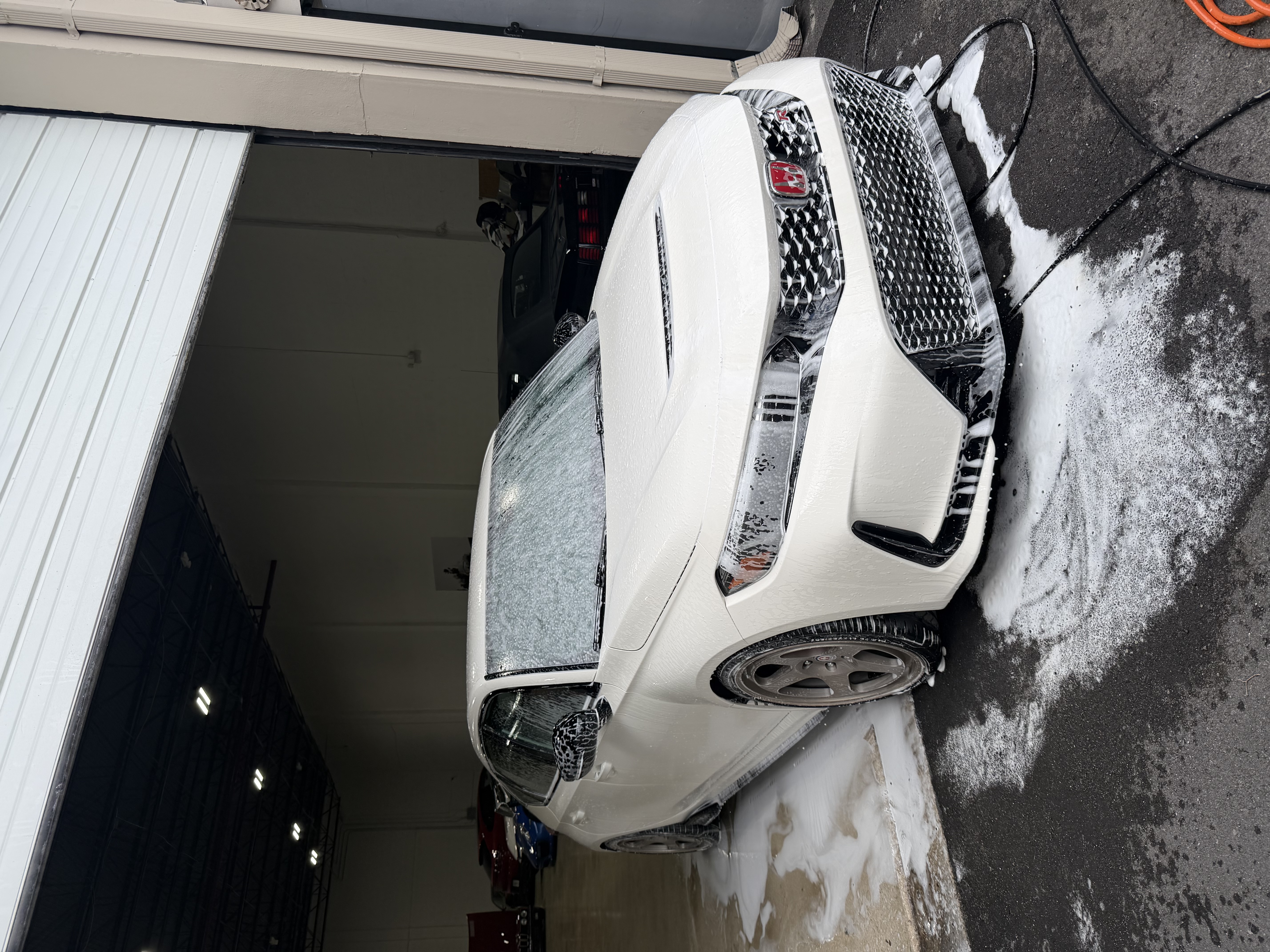 Honda Civic Type R foam wash by Monza Details in Orlando